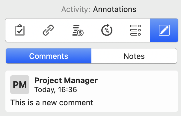 The Comment Inspector in Merlin Project The Comment Inspector in Merlin Project