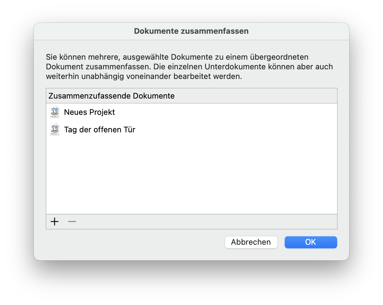Wie Sie Dokumente in Merlin Project kombinieren Wie Sie Dokumente in Merlin Project kombinieren