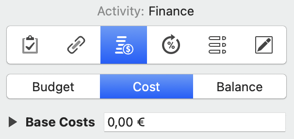 The Cost Tab in Merlin Project The Cost Tab in Merlin Project