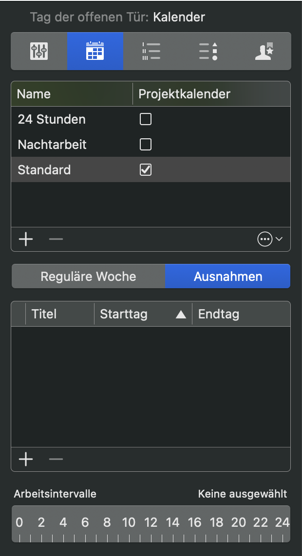 Arbeitskalender Arbeitskalender