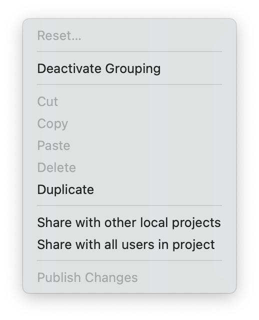 Options for Groupings in Merlin Project Options for Groupings in Merlin Project