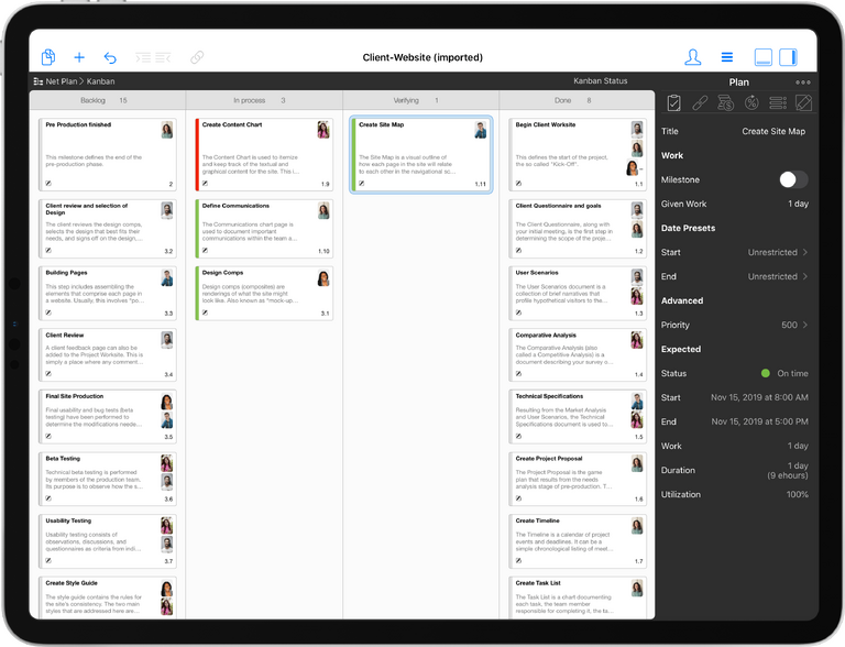 Kanban Board in Merlin Project
