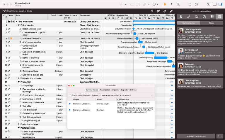 Annotations dans Merlin Project