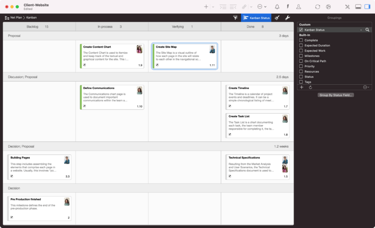 Swimlanes in the Kanban board Swimlanes in the Kanban board