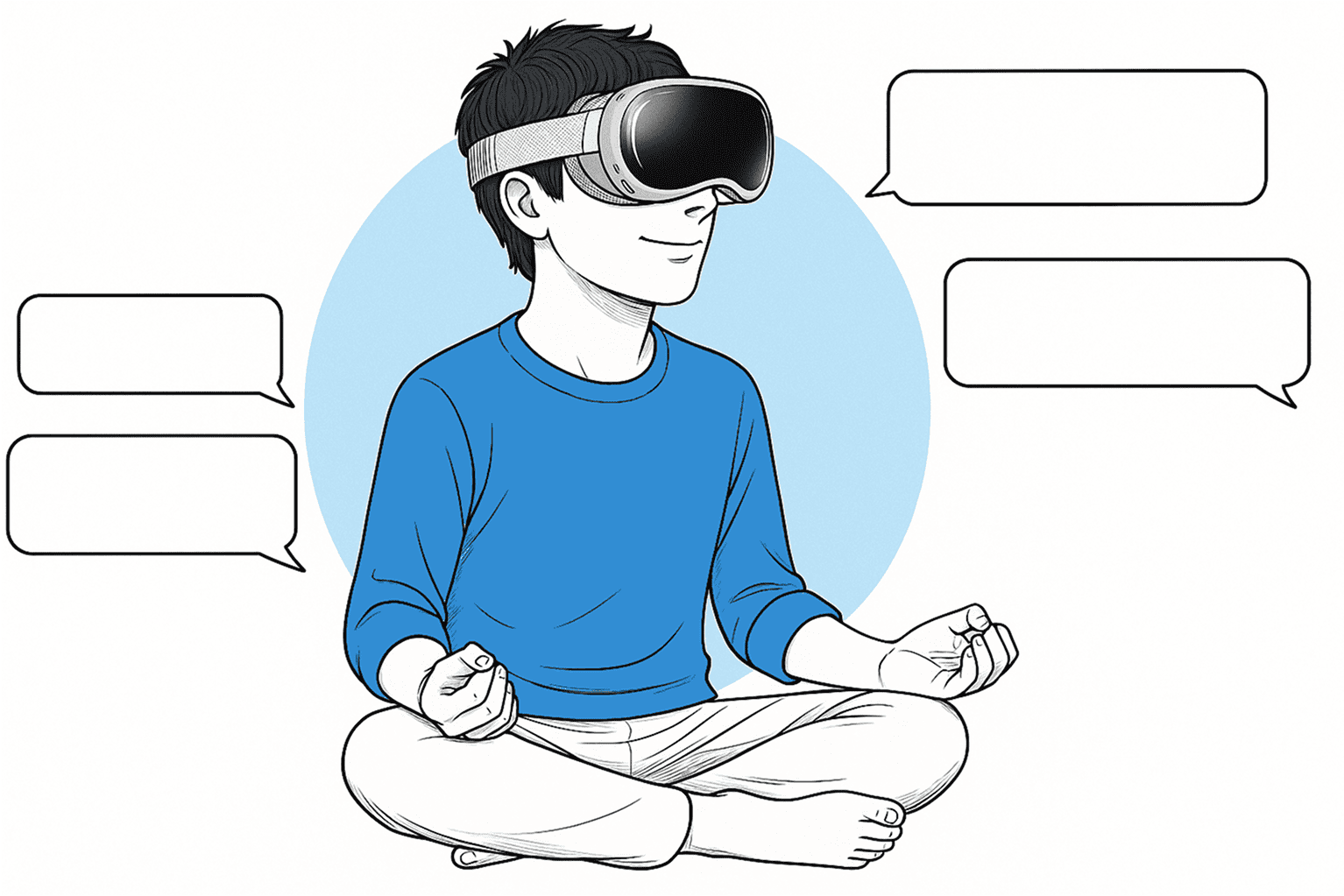 Konzentriertes Arbeiten mit Merlin Project auf Apple Vision Pro