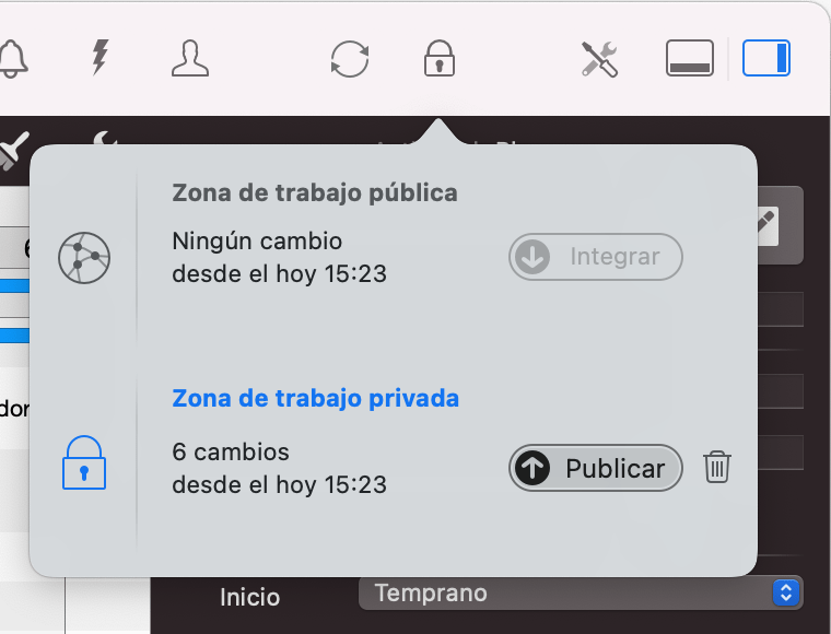 Área de trabajo privada en Merlin Project