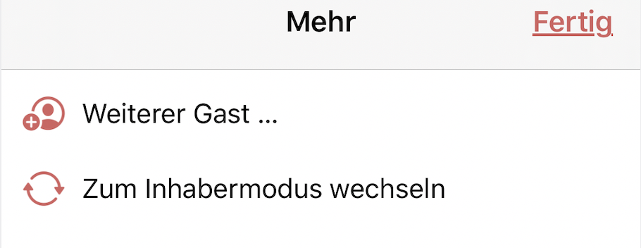 Gast hinzufügen Gast hinzufügen