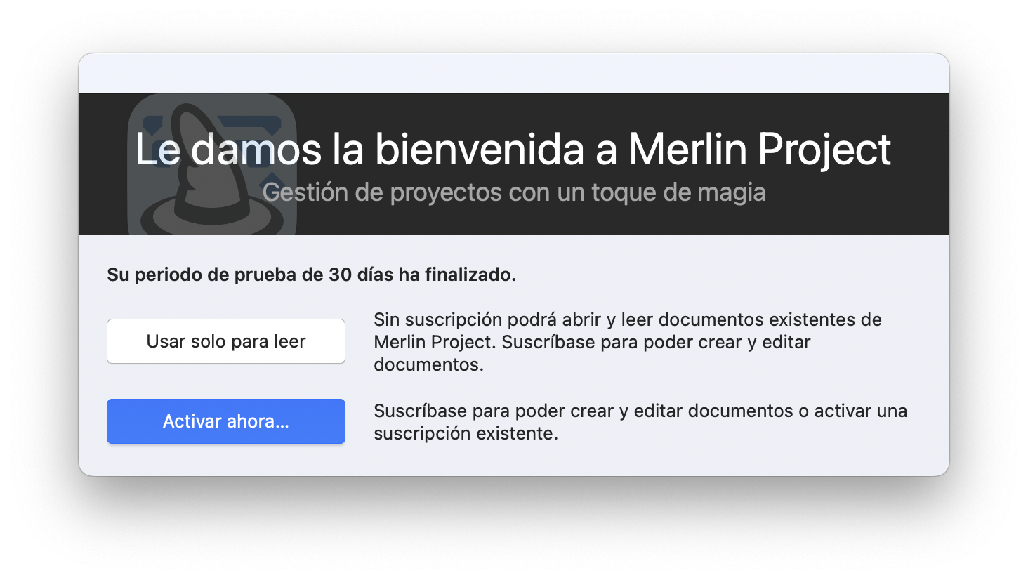 Activar ahora