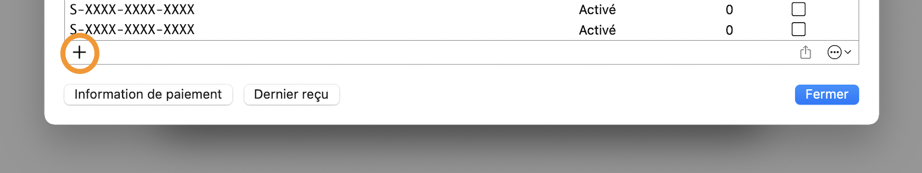 Gestion centrale des licences