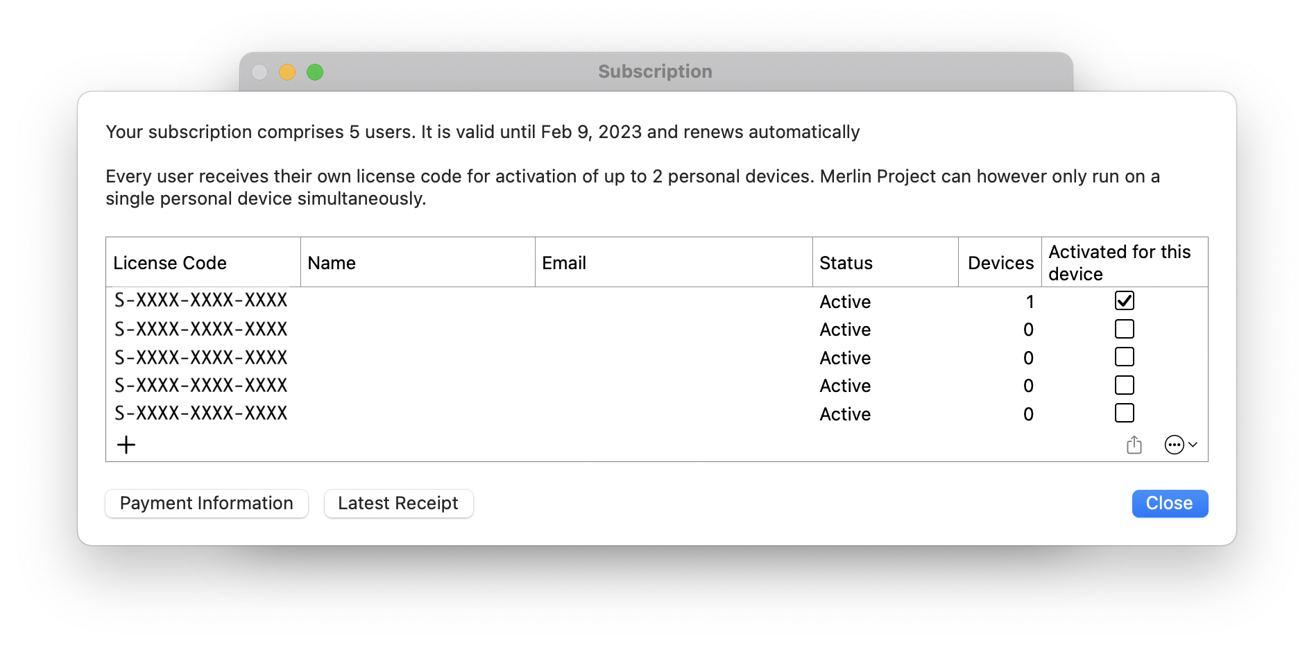 License Management License Management