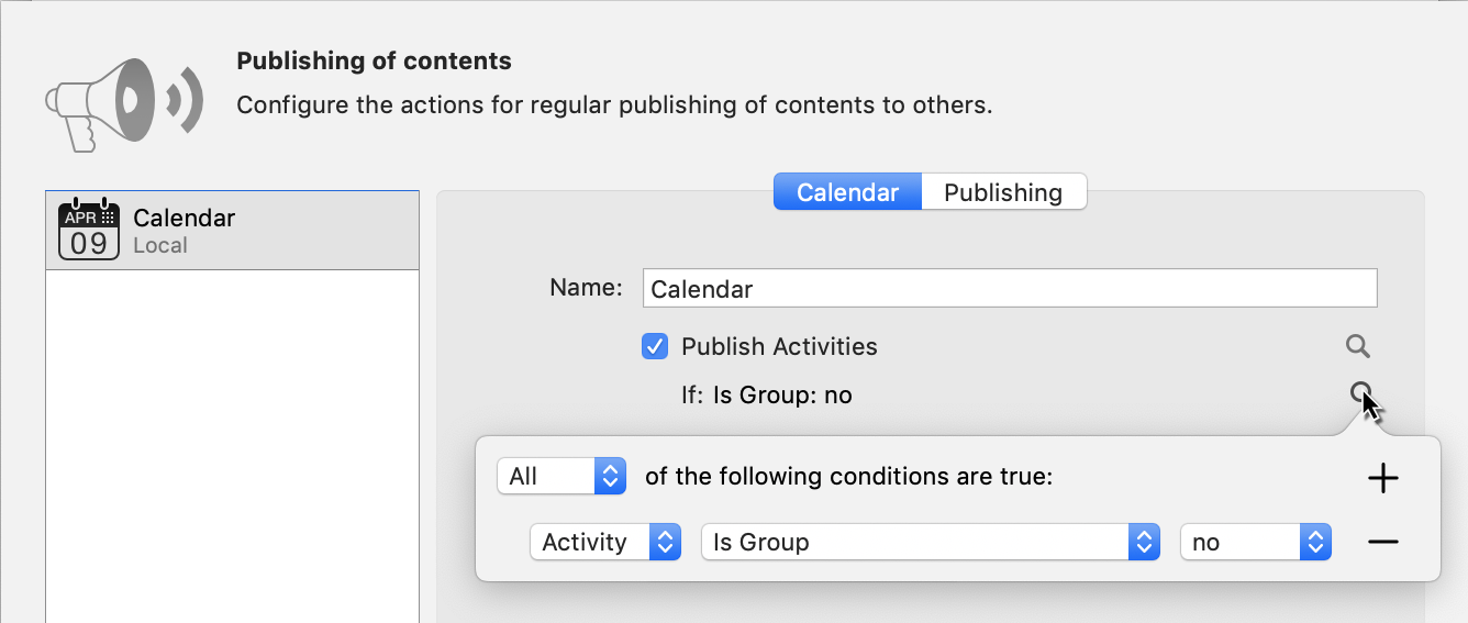Publish -> Calendar: Filter Items Publish -> Calendar: Filter Items