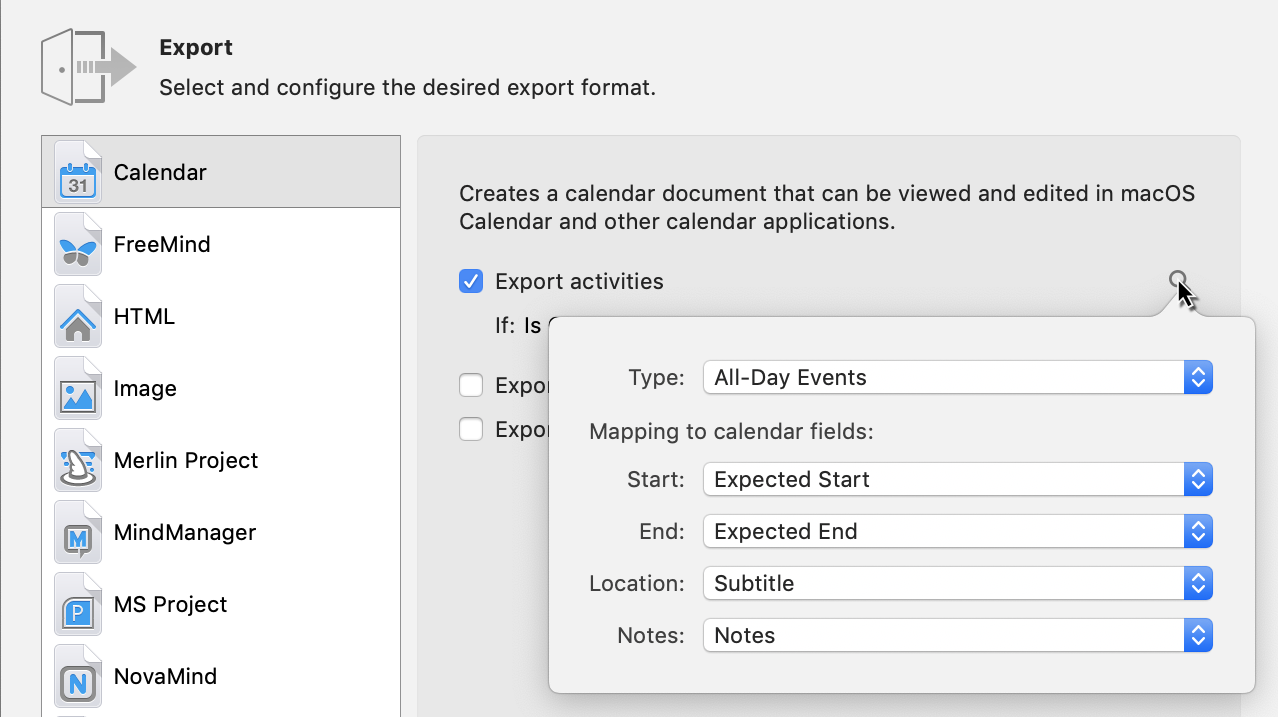 Export -> Calendar: Check And Reassign Fields Export -> Calendar: Check And Reassign Fields