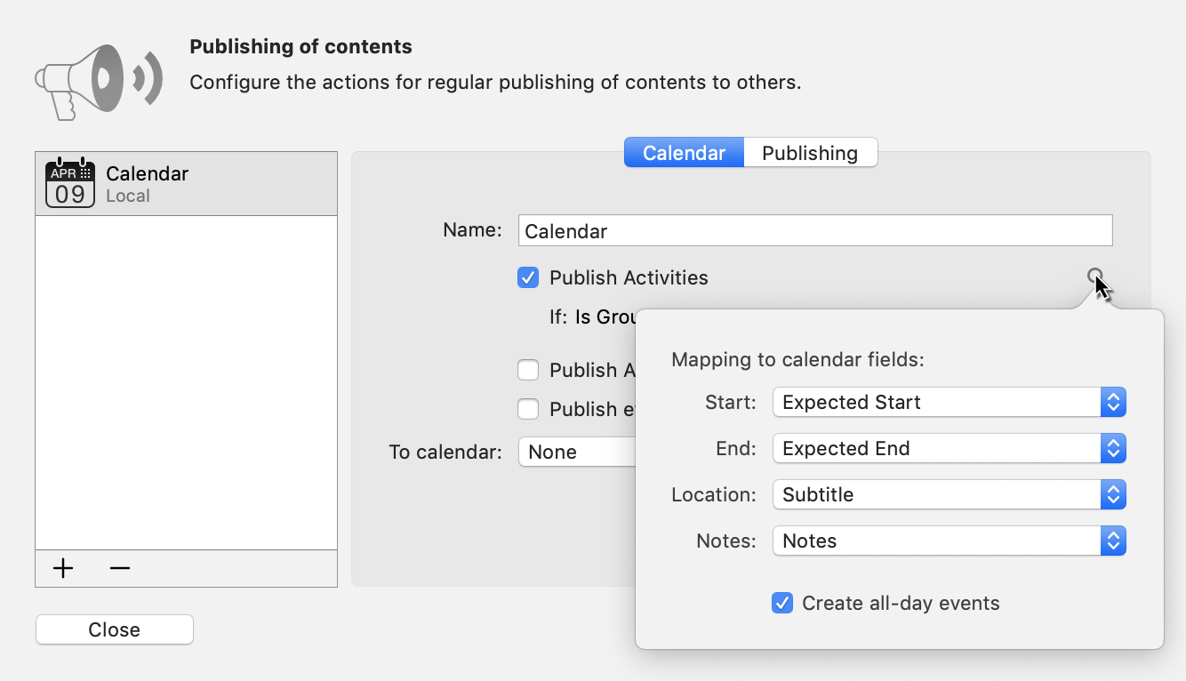 Publish -> Calendar: Check And Reassign Fields Publish -> Calendar: Check And Reassign Fields