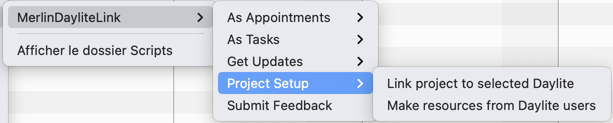 Lien de Merlin Project et Daylite Lien de Merlin Project et Daylite