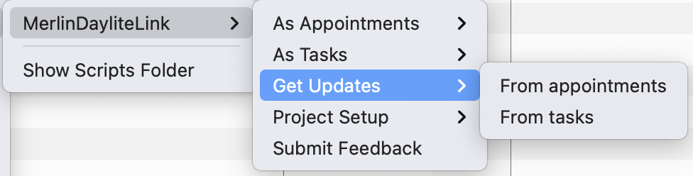 Retrieve updated tasks or appointments Retrieve updated tasks or appointments