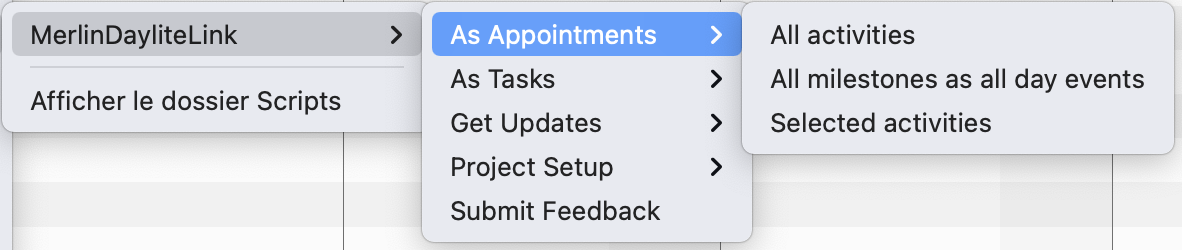 Passer une tâche ou un jalon en tant que rendez-vous