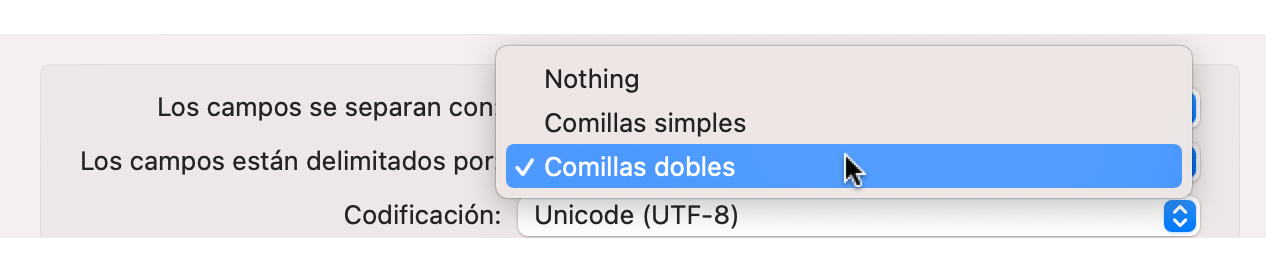 Elige el carácter de la envoltura
