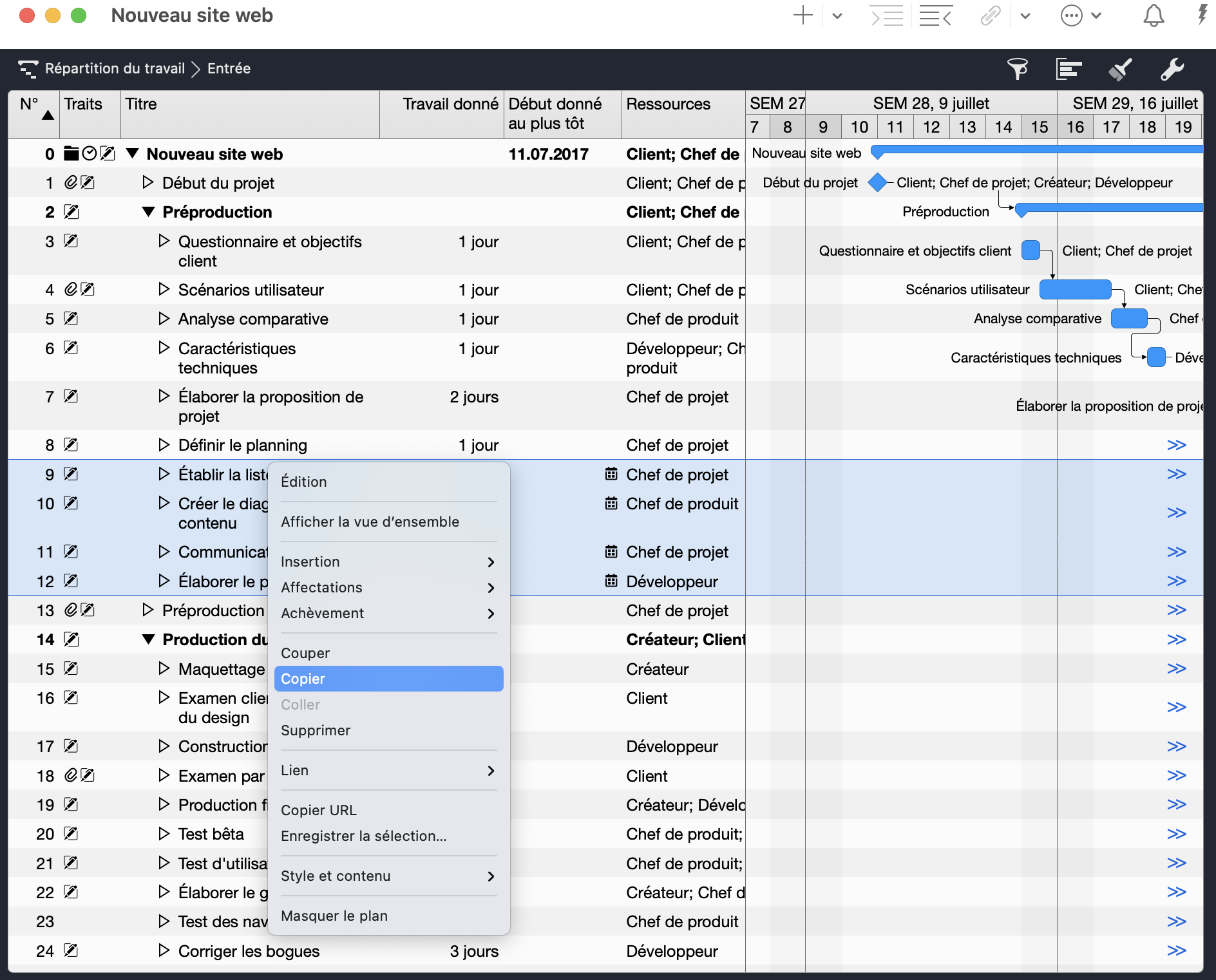 Copier les activités dans le presse-papiers Copier les activités dans le presse-papiers