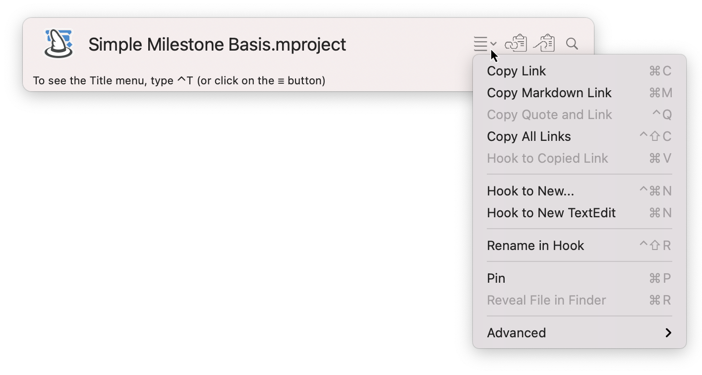 Hook - Link a file Hook - Link a file