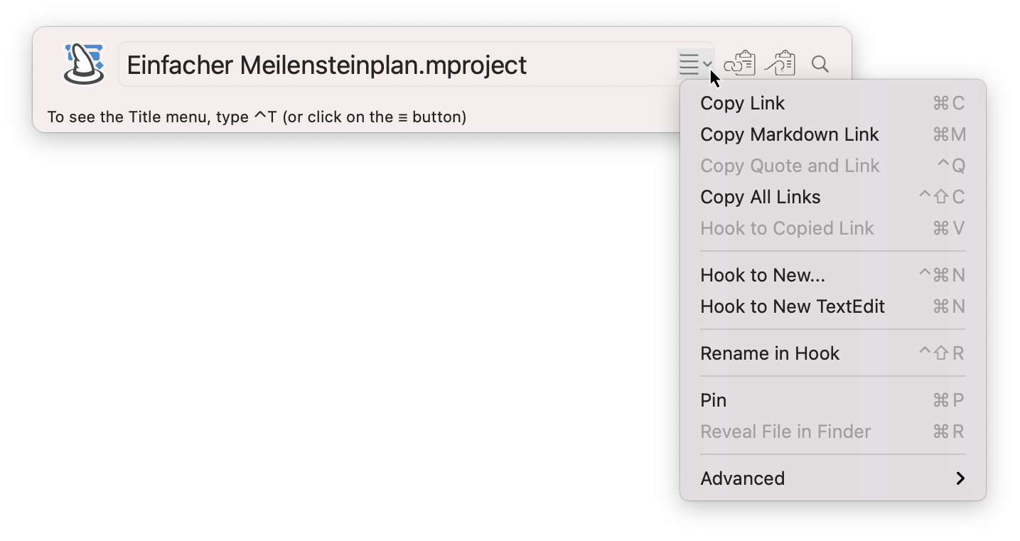 Hook - Datei verlinken