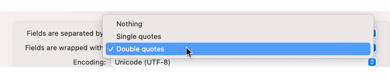 Choose Wrapper Character