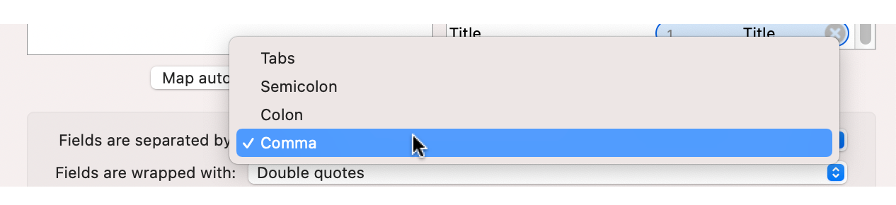Choose Separator Choose Separator