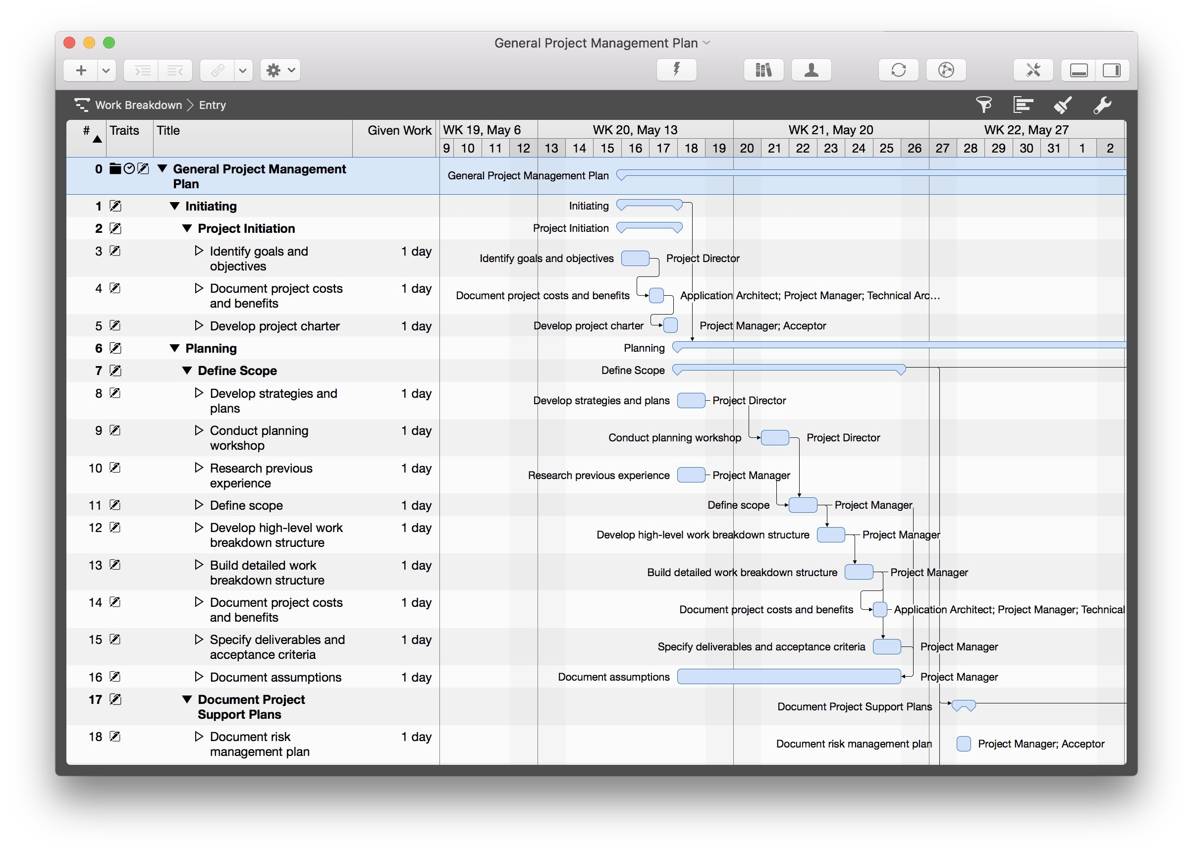 Default view in Merlin Project