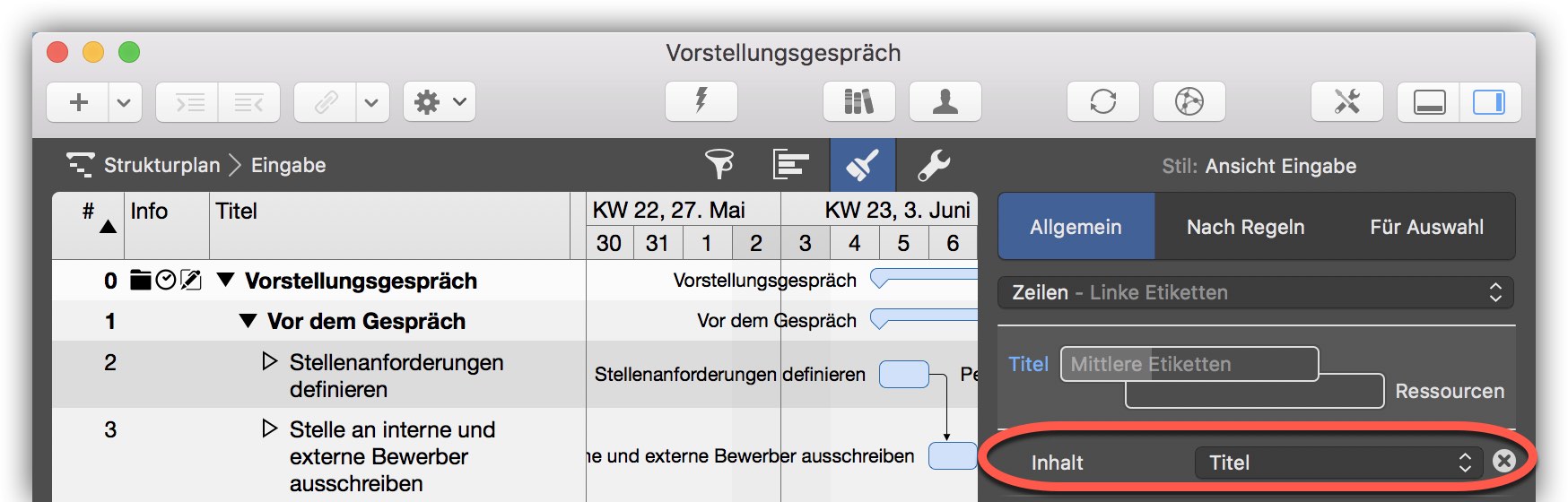 Titel-Spalte Titel-Spalte