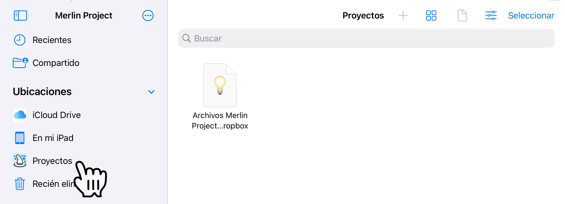 Archivos Merlin Project en Dropbox - iOS