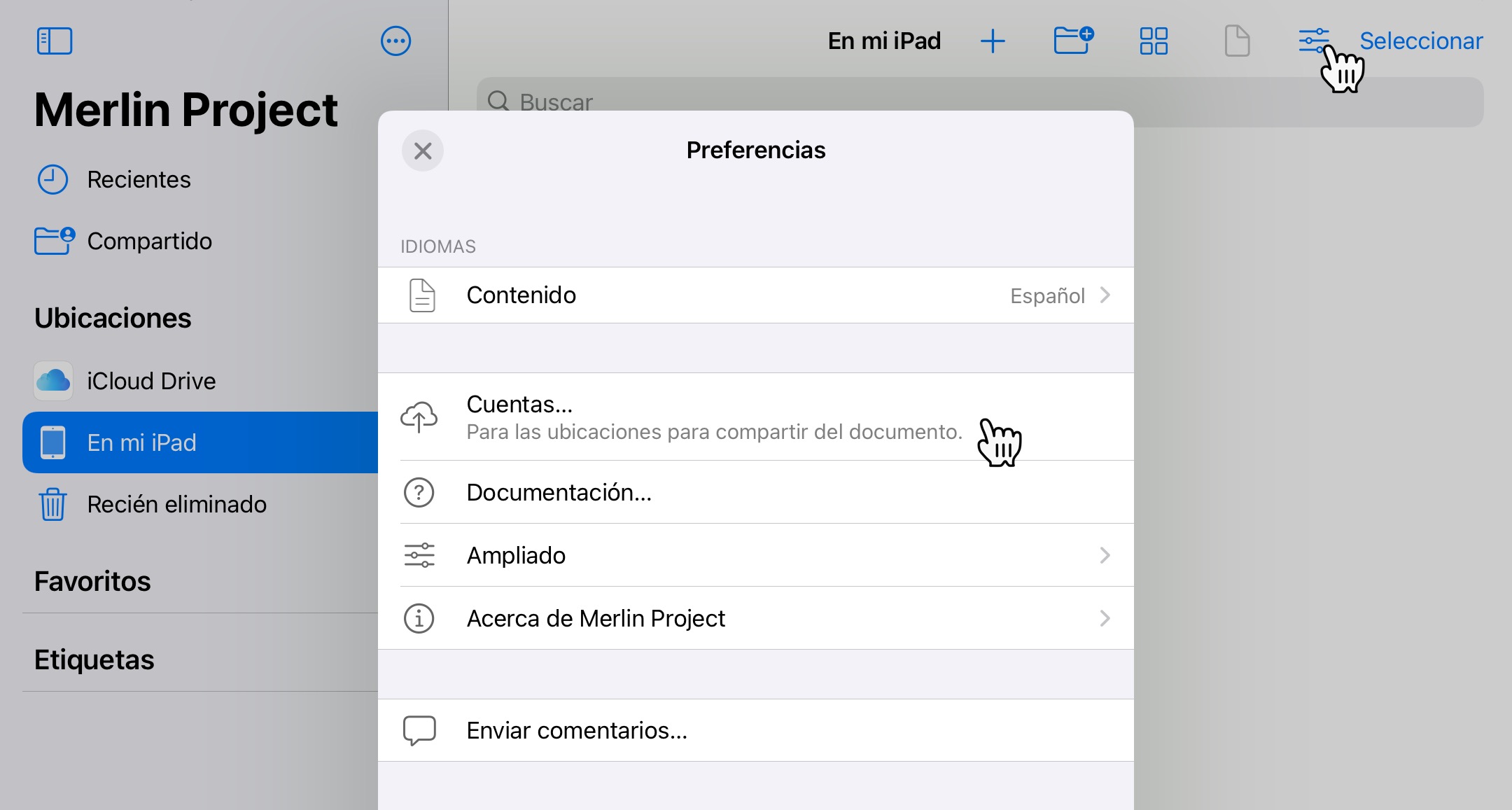 Añadir cuenta de Dropbox