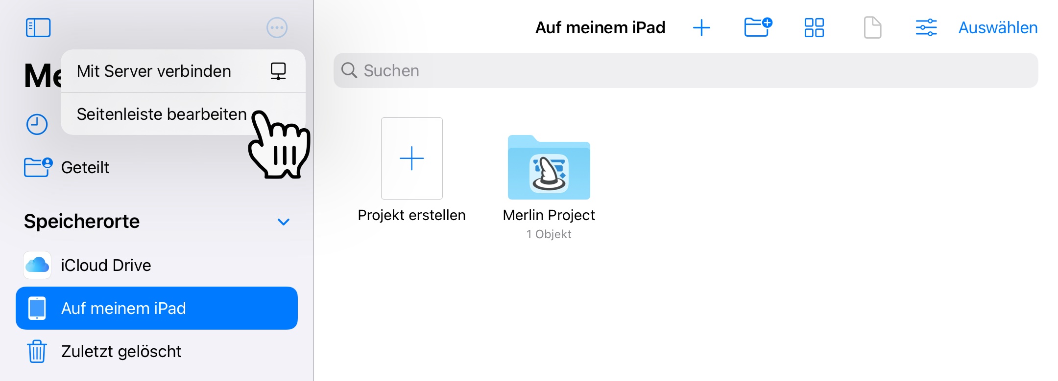 Merlin Project Speicherorte auf dem iPad Merlin Project Speicherorte auf dem iPad