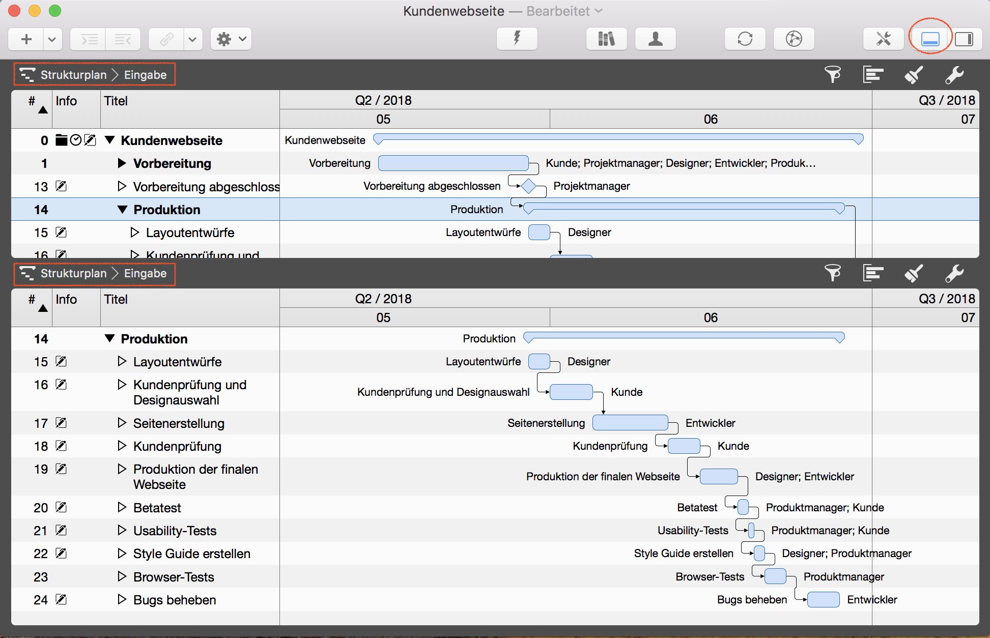 Detailansicht verwenden Detailansicht verwenden