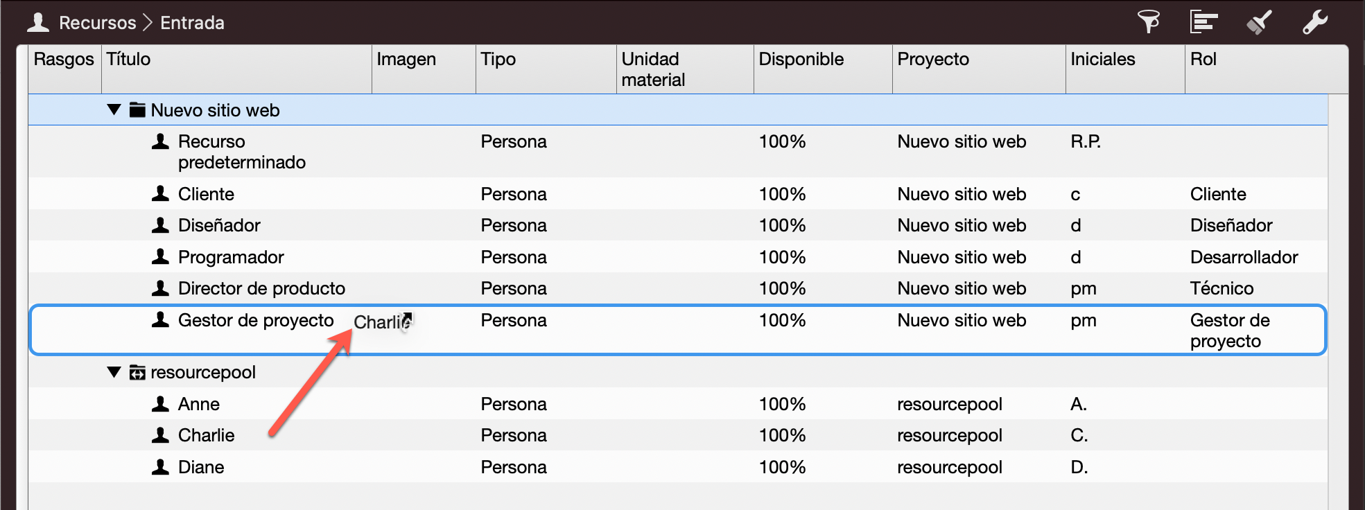 Adopt a resource pool item and link to an existing resource