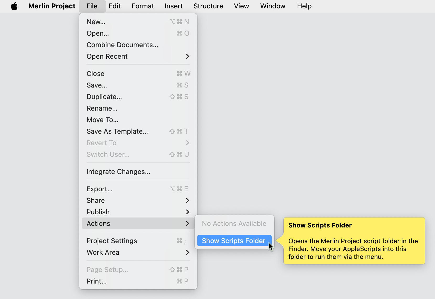 Merlin Project AppleScript Dictionary Merlin Project AppleScript Dictionary