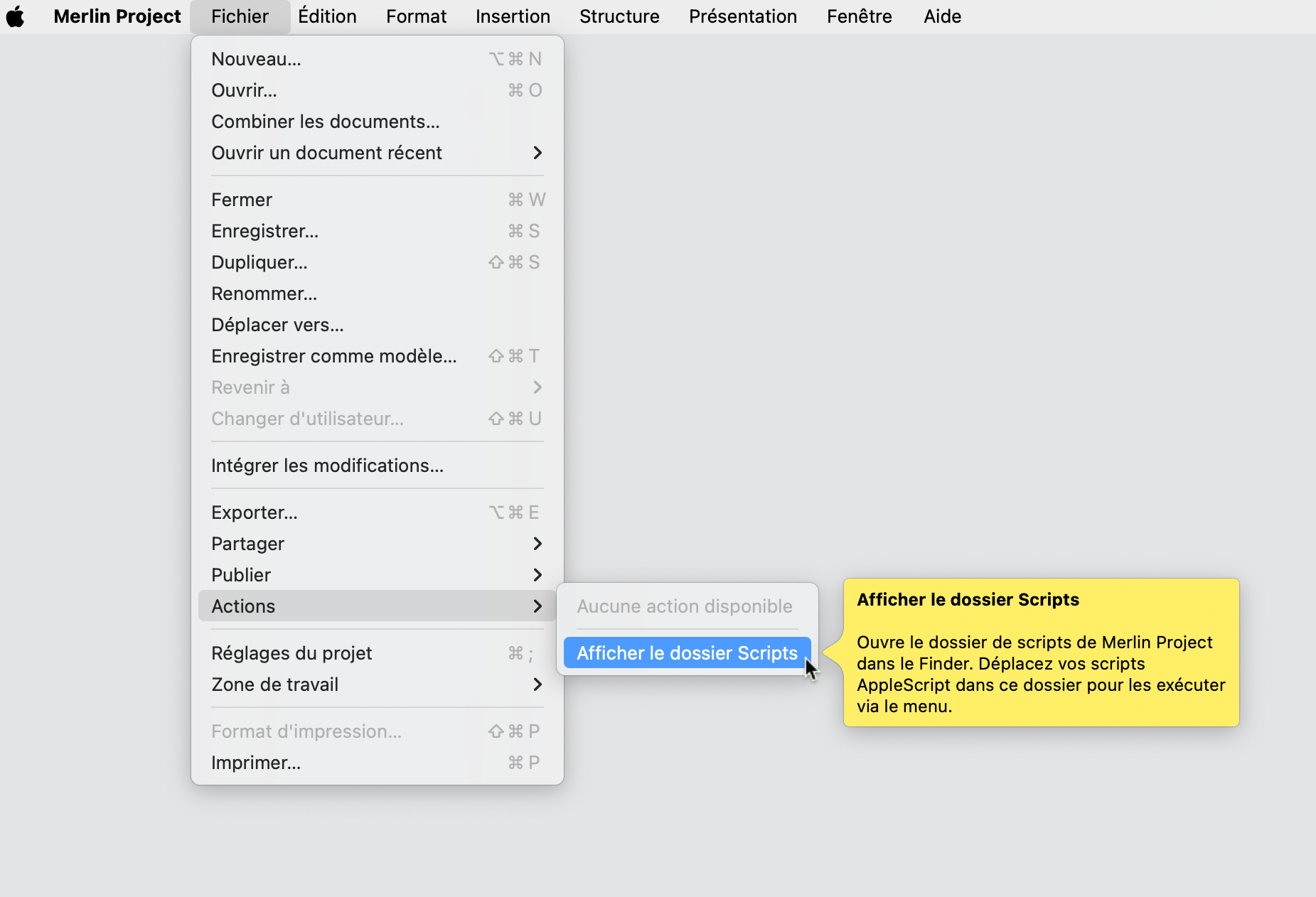 Dictionnaire AppleScript de Merlin Project Dictionnaire AppleScript de Merlin Project