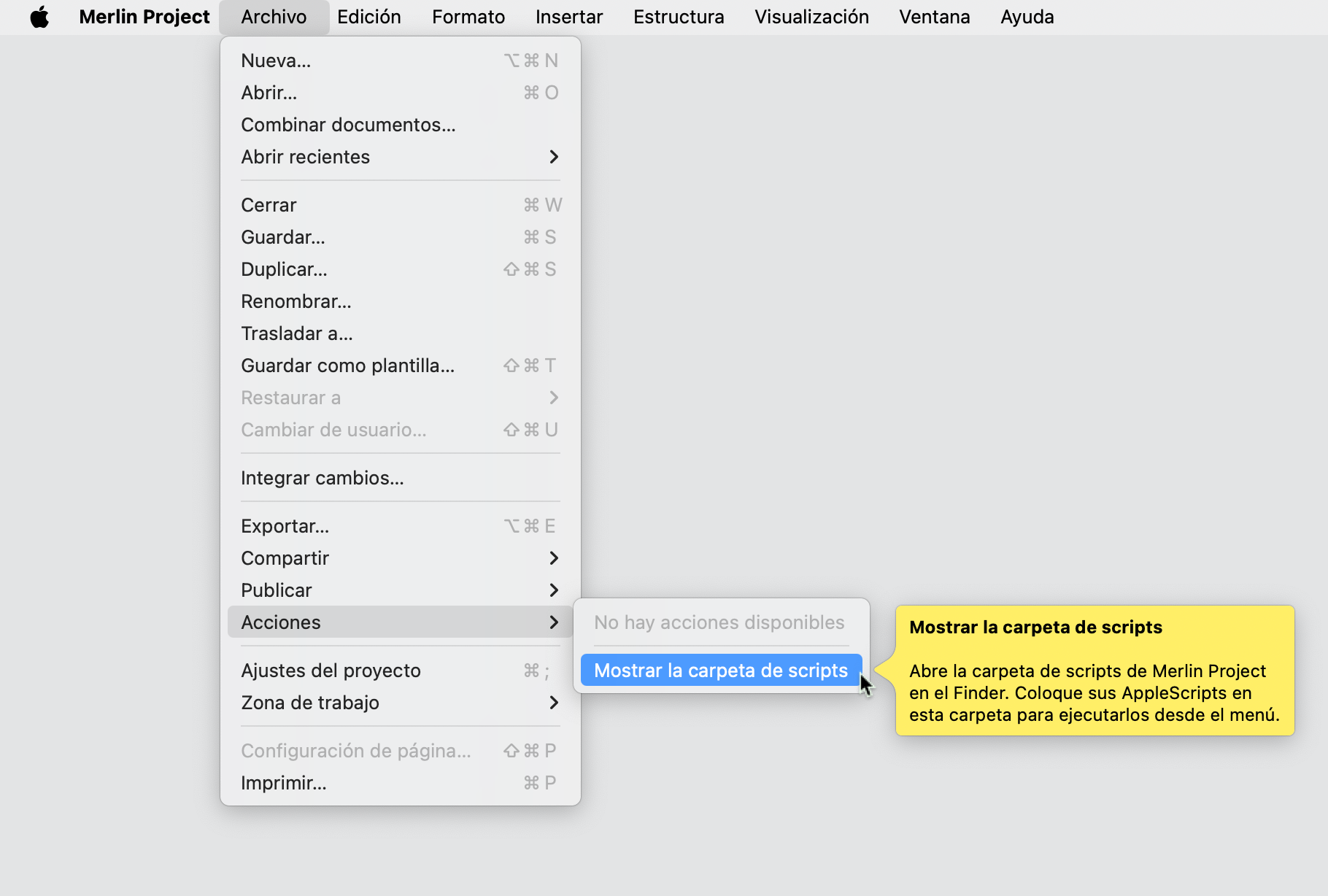 Diccionario de AppleScript de Merlin Project Diccionario de AppleScript de Merlin Project