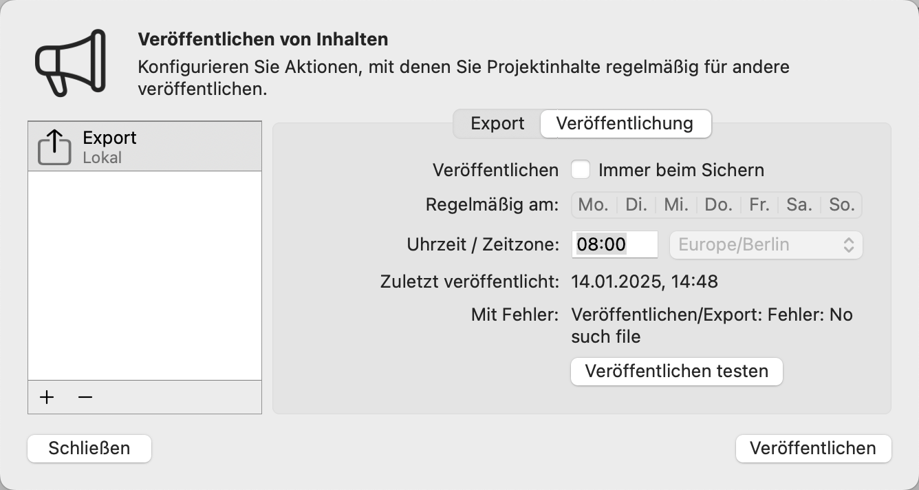Pfad existiert nicht - Fehler No such file