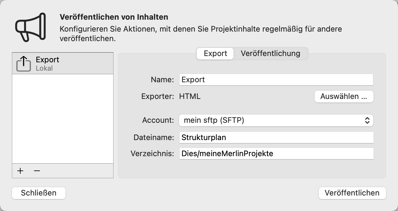 Ordner enthält einen relativen Pfad