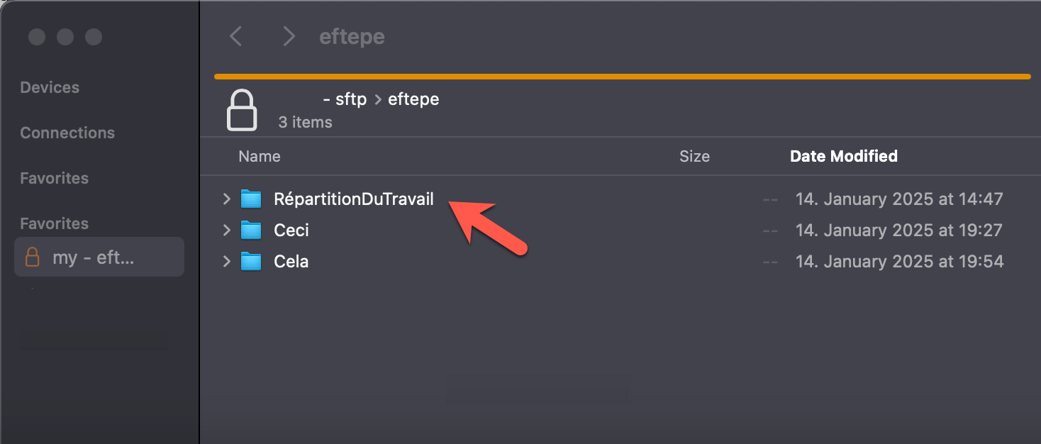 Sur le serveur Sur le serveur