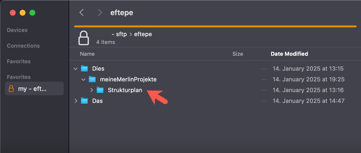 Auf dem Server Auf dem Server