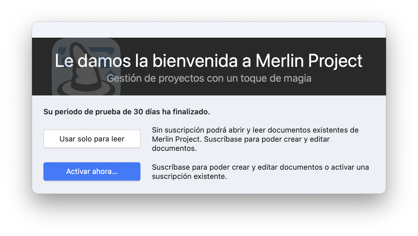 Visor gratuito para los documentos de Merlin Project