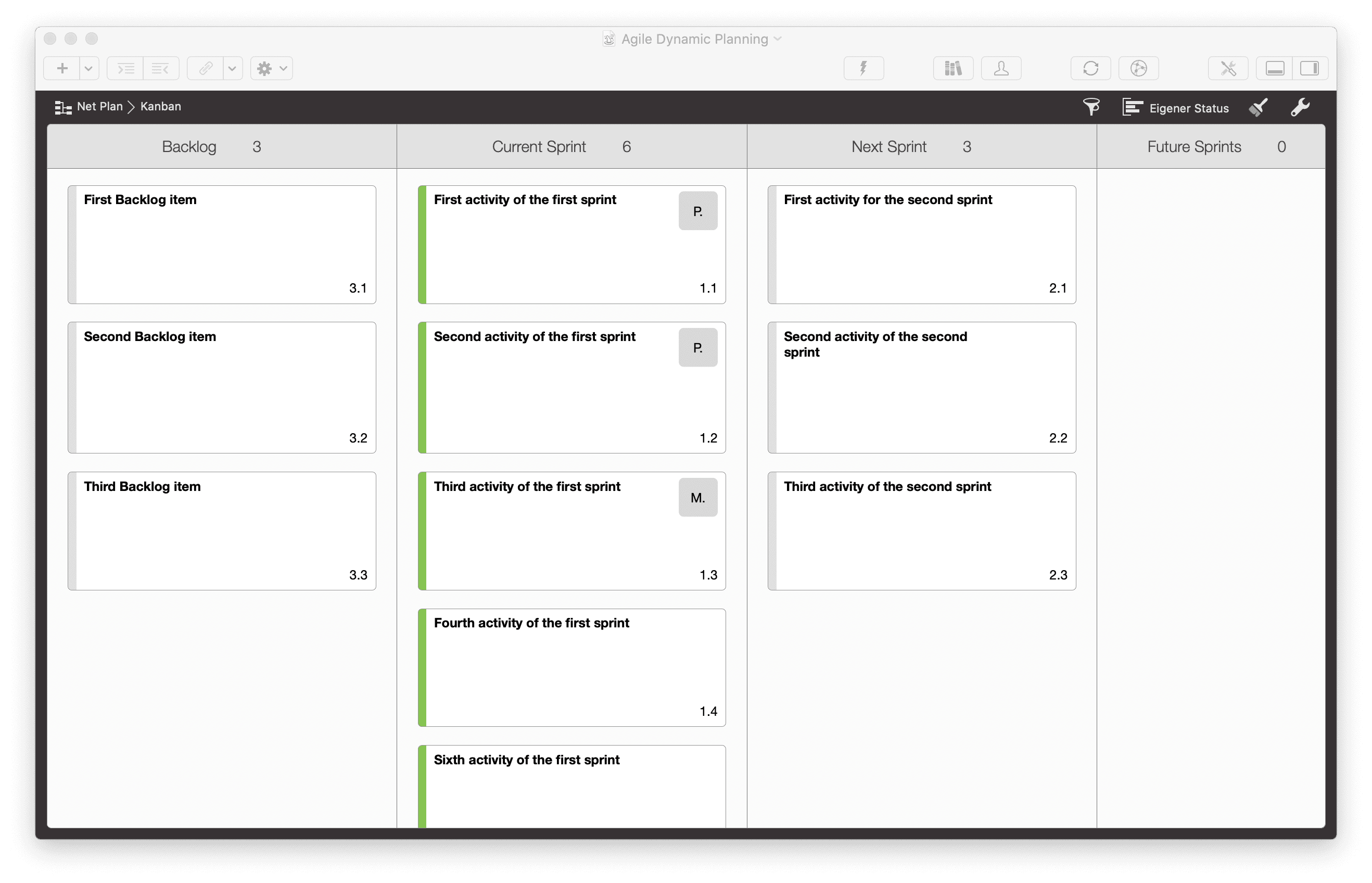 Agile Dynamic Planning