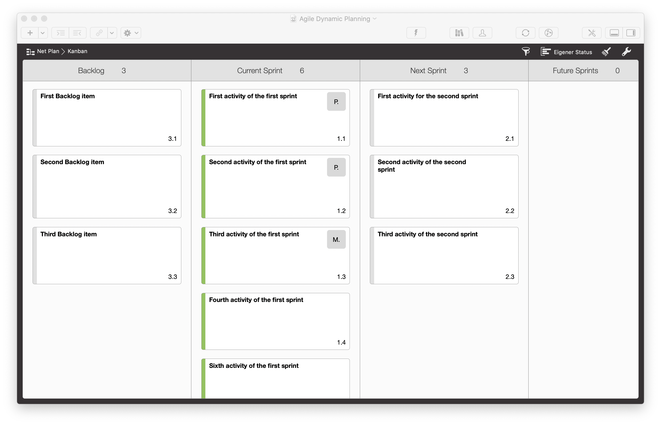 Agile Dynamic Planning Agile Dynamic Planning