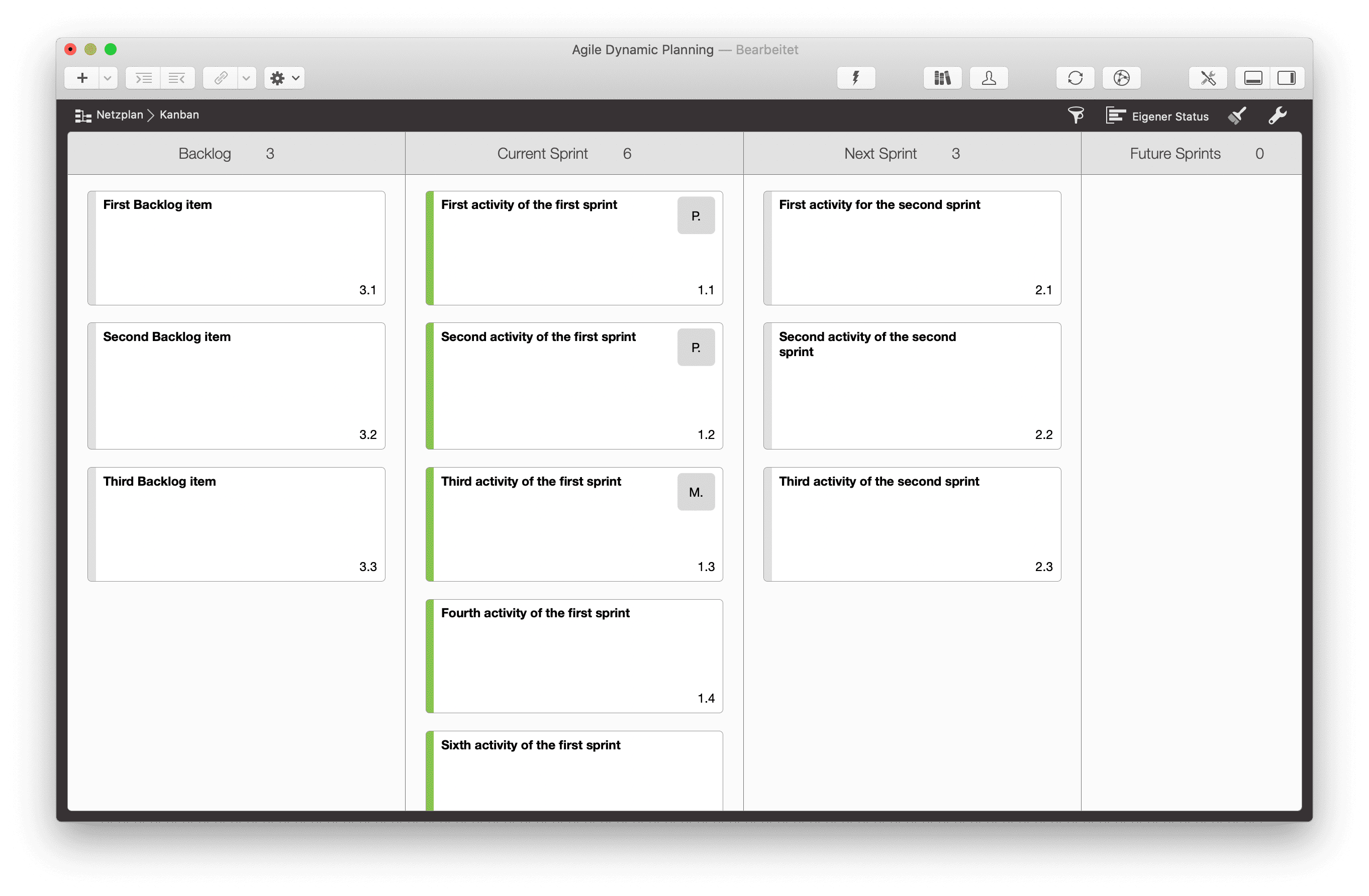 Agile dynamische Planung