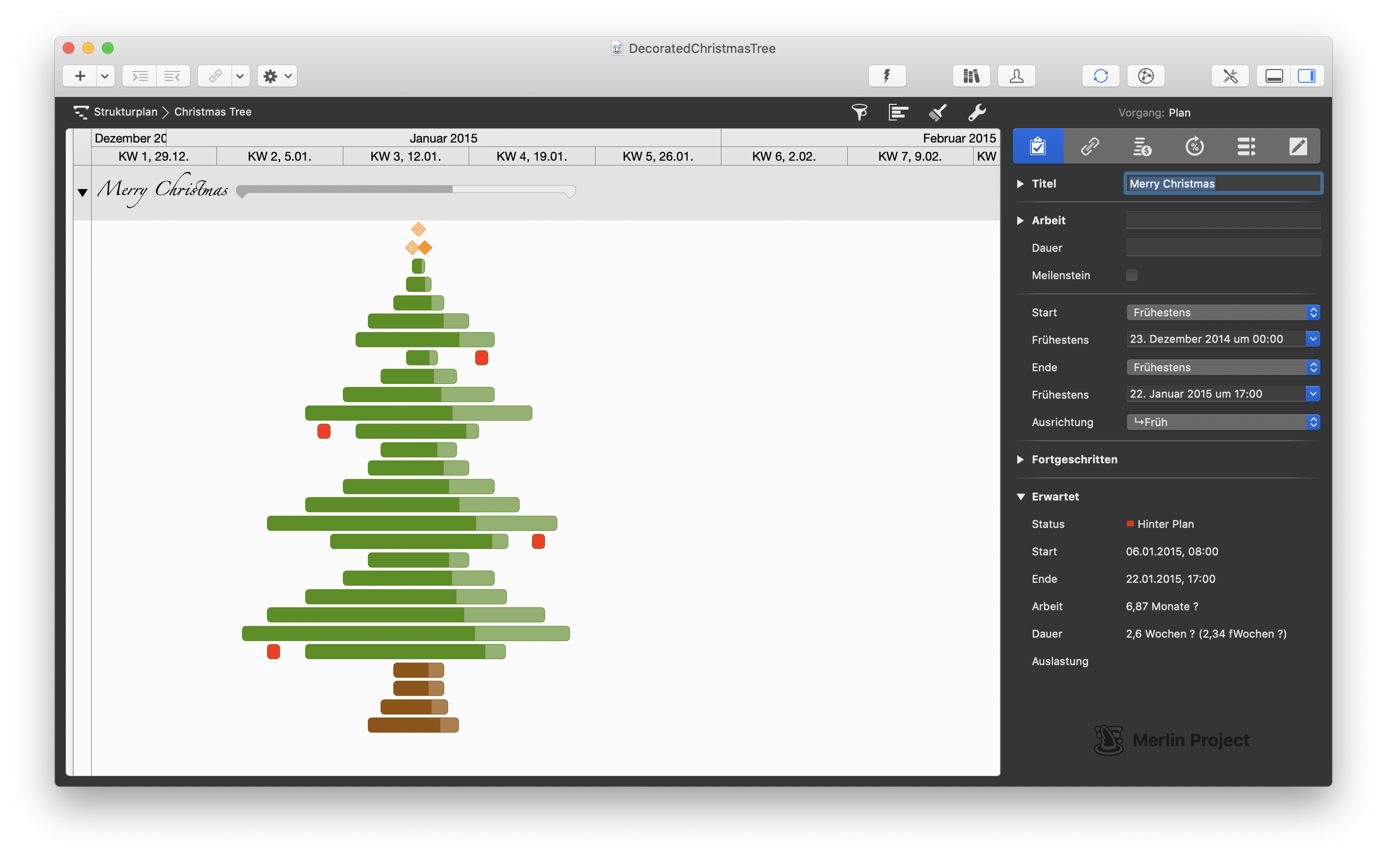 Projekt Weihnachtsbaum Projekt Weihnachtsbaum
