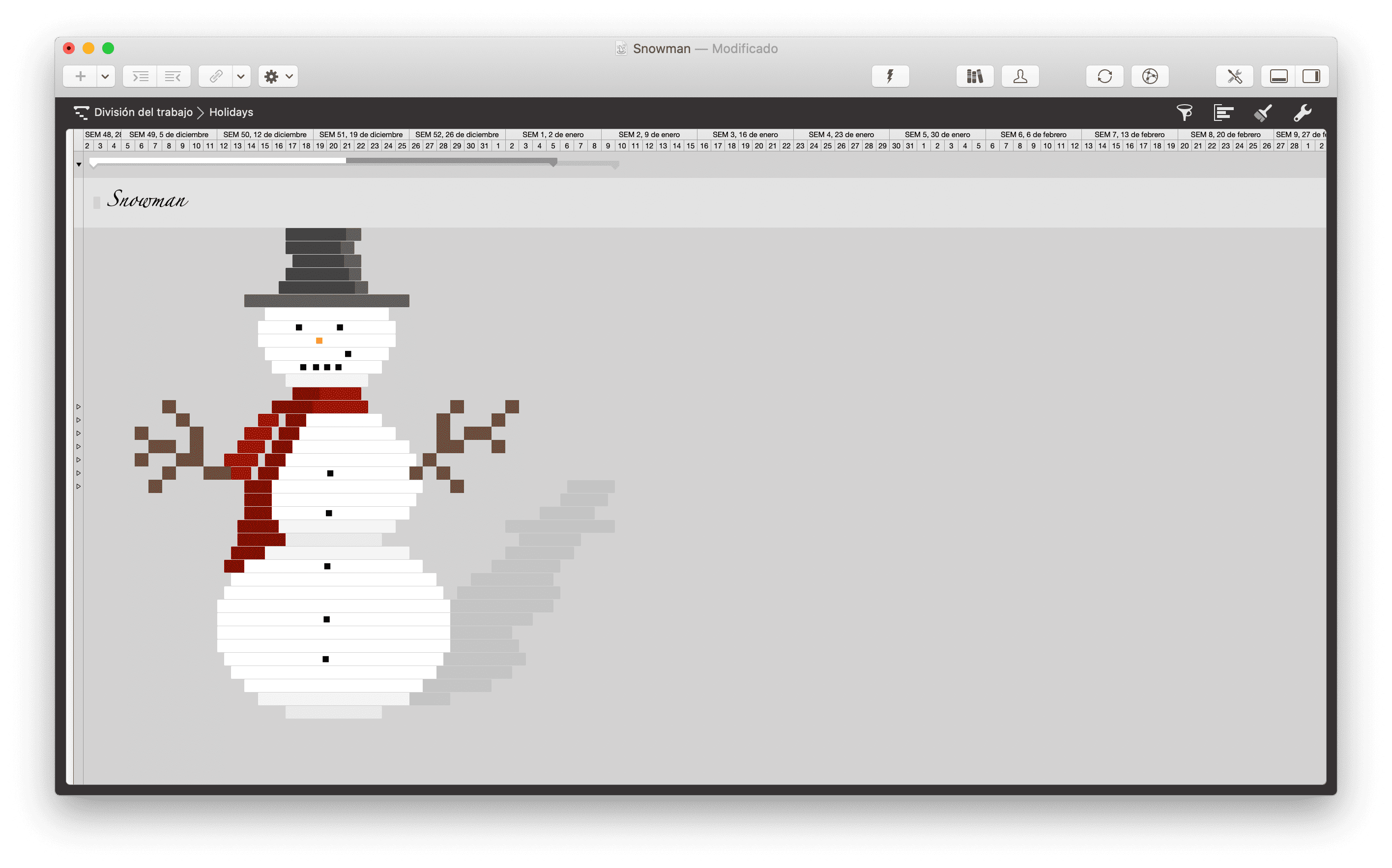 Proyecto Mu&ntilde;eco de Nieve