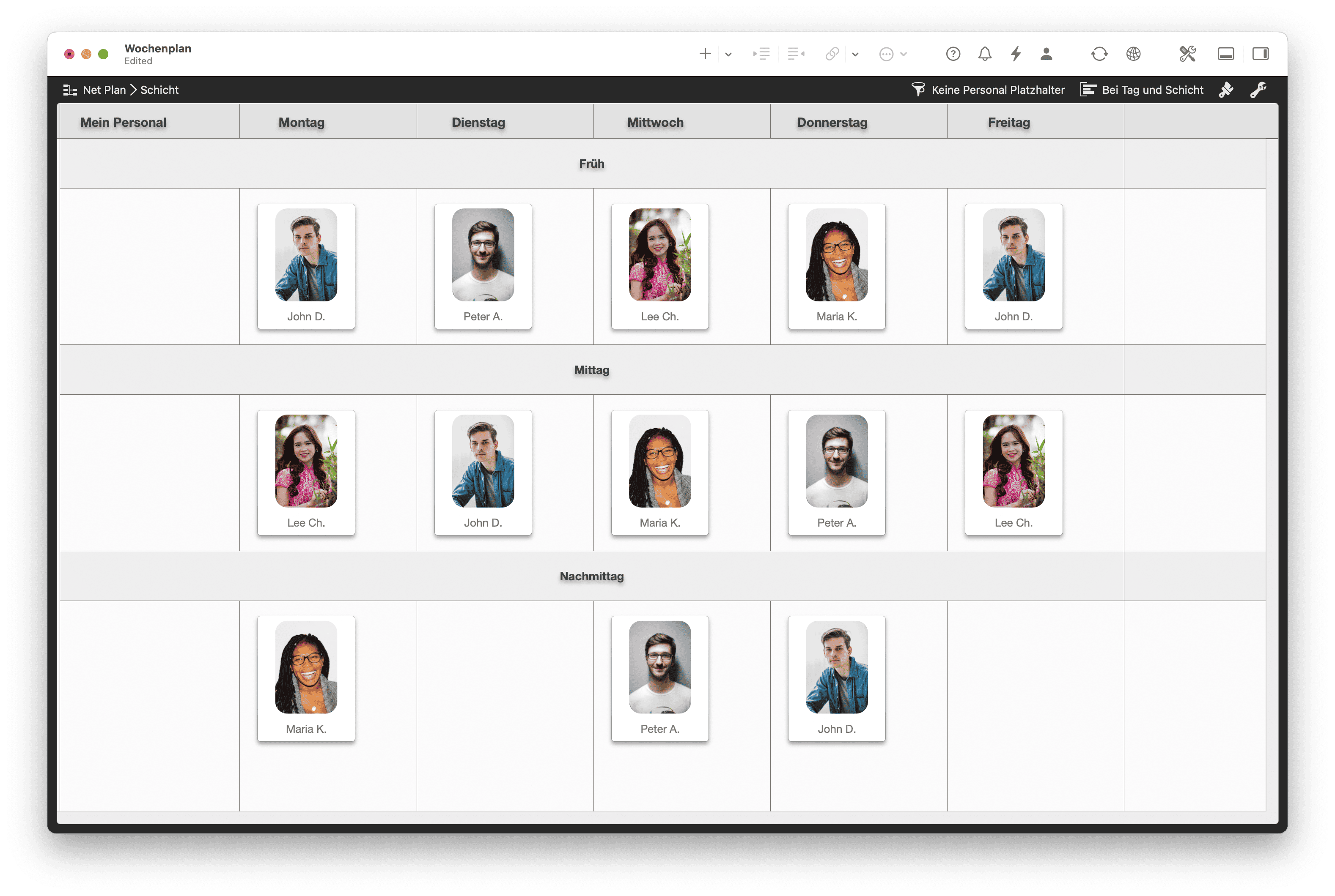 Unkonventionelle Verwendung des Netzplans