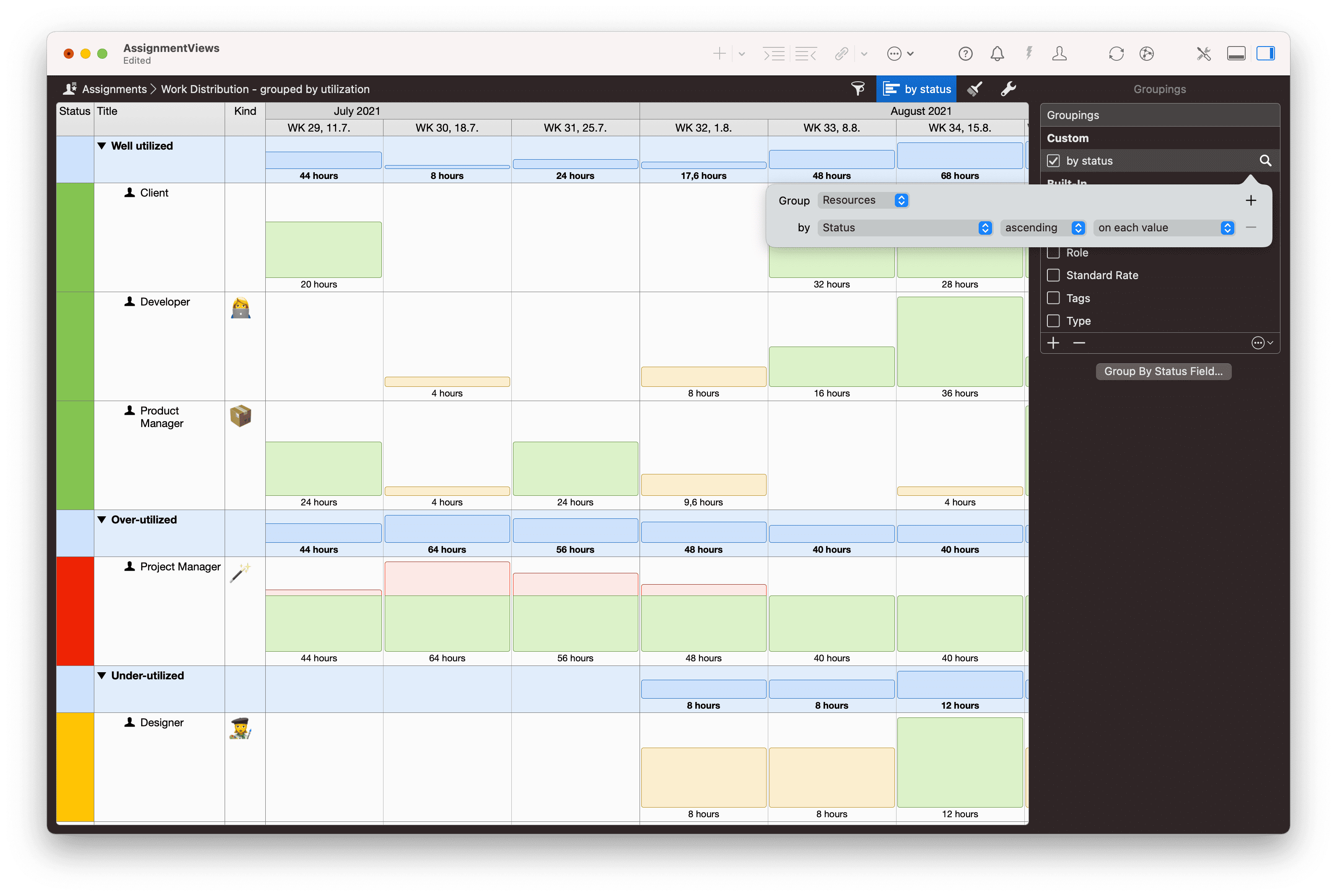 Utilization Grouping Utilization Grouping
