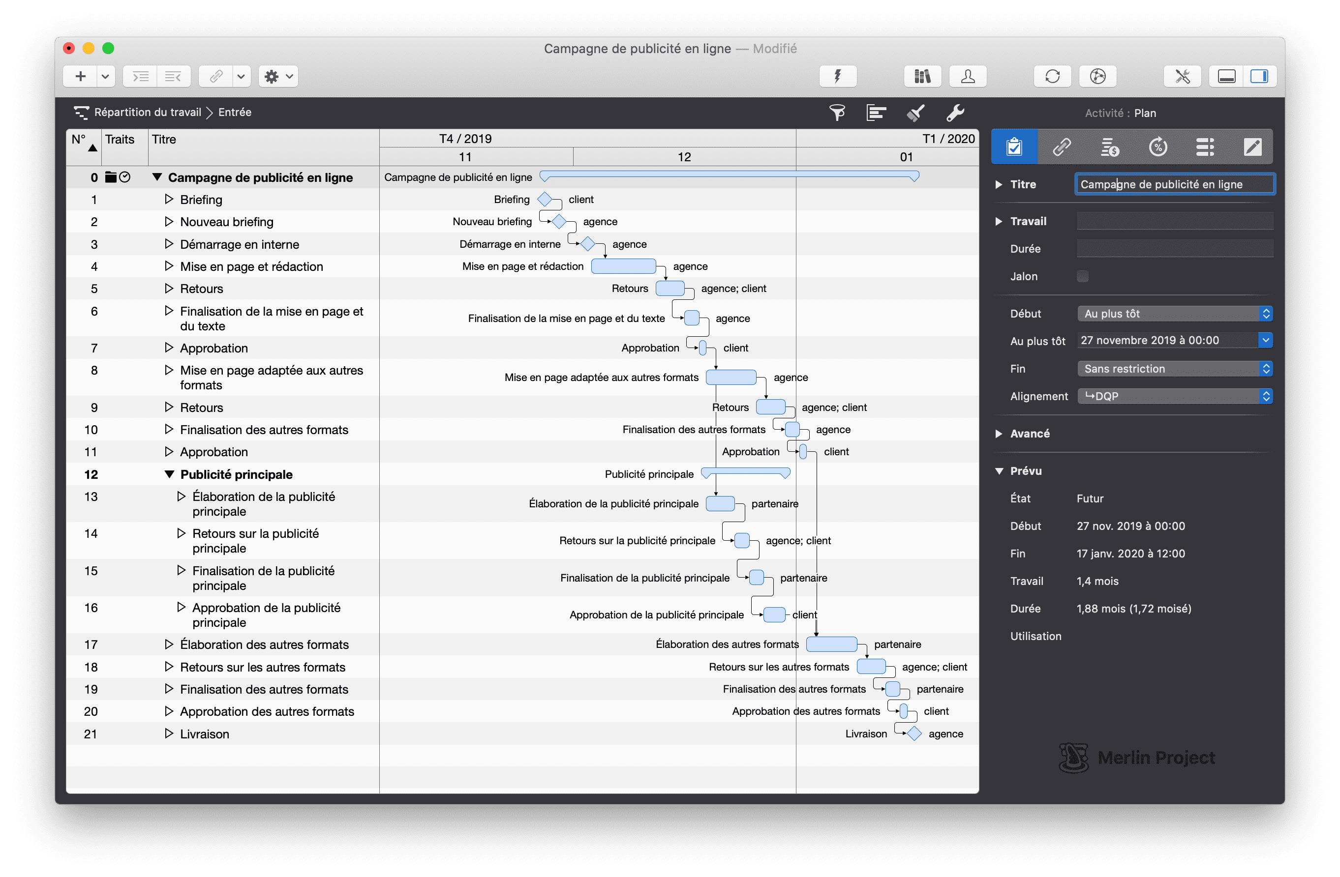 Campagne de publicité en ligne