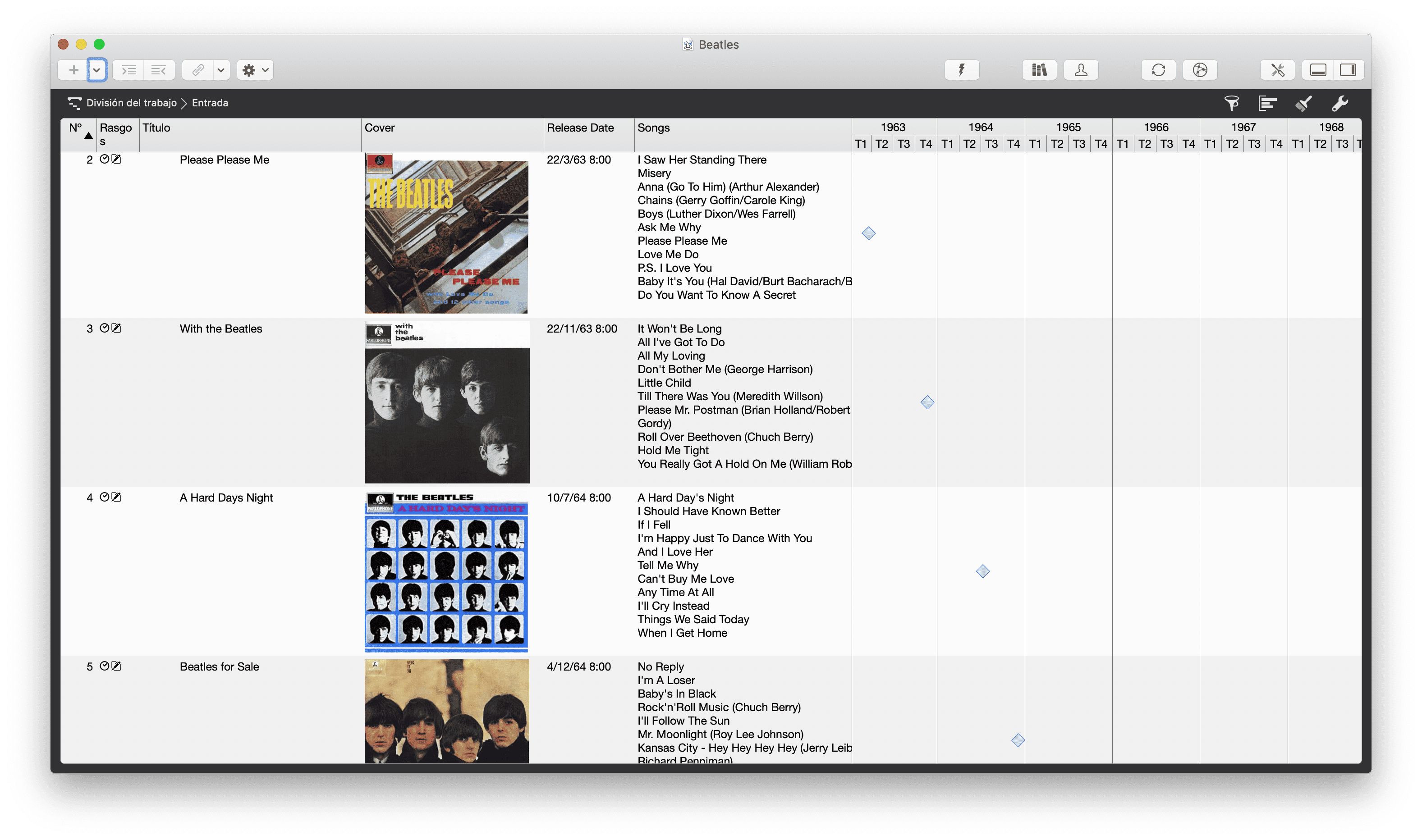 R&eacute;cords de los Beatles